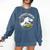 Teacher-Saurus Dinosaur Teacher Design T-Rex Design Comfort Colors Sweatshirt Denim
