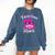 Teacher Shark Female Teacher Comfort Colors Sweatshirt Denim