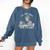 Teacher Skeleton Messy Bun I'Ll Just Wait Until Its Quiet Comfort Colors Sweatshirt Denim