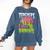 Teachers Love Brains Zombie Teacher Halloween Zombies Comfort Colors Sweatshirt Denim