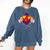 Teachers Are Superheroes 4th Grade Super Teacher Staff Men Women Comfort Colors Sweatshirt Denim