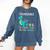 Teachersaurus Like A Normal Teacher But More Awesome Comfort Colors Sweatshirt Denim