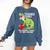 Teachersaurus Rex Dinosaur Like A Normal Teacher Saurus Comfort Colors Sweatshirt Denim