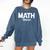 TeeArt Math Mathematics Queen Math Teacher Comfort Colors Sweatshirt Denim TeeArt Math Mathematics Queen Math Teacher Comfort Colors Sweatshirt Denim