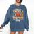 Test Day State Football Tackle Testing Day Sports Teacher Comfort Colors Sweatshirt Denim