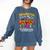 Thankful For My 1st Grade Turkeys Thanksgiving Teacher Fall Comfort Colors Sweatshirt Denim