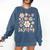 TK Vibes Back To School TK Girl Kid TK Team TK Teacher Women Comfort Colors Sweatshirt Denim
