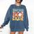Toddler Teacher Boo Crew Ghost Groovy Halloween For Women Comfort Colors Sweatshirt Denim Toddler Teacher Boo Crew Ghost Groovy Halloween For Women Comfort Colors Sweatshirt Denim