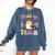 Trick Or Teach Ghost Teacher School Halloween Men Women Comfort Colors Sweatshirt Denim