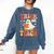 Trick Or Teach Halloween Shirt For Teacher Kids Floral Ghost Comfort Colors Sweatshirt Denim Trick Or Teach Halloween Shirt For Teacher Kids Floral Ghost Comfort Colors Sweatshirt Denim