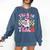 Trick Or Teach Halloween Teacher Floral Ghost Groovy Comfort Colors Sweatshirt Denim Trick Or Teach Halloween Teacher Floral Ghost Groovy Comfort Colors Sweatshirt Denim