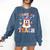 Trick Or Teach Teacher Groovy Ghost Halloween Teacher Comfort Colors Sweatshirt Denim Trick Or Teach Teacher Groovy Ghost Halloween Teacher Comfort Colors Sweatshirt Denim