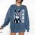 USA Flag Boston Terrier Best Dog Mom Ever 2025 Comfort Colors Sweatshirt Denim