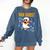 Van Ghost Art Teacher Halloween Van Gogh Starry Night Comfort Colors Sweatshirt Denim