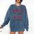 Visually Impaired Teacher Braille Bible Verse Walk By Faith Comfort Colors Sweatshirt Denim
