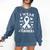 I Wear Pink For My Teacher Cancer Awareness Comfort Colors Sweatshirt Denim