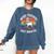 Weird Teachers Build Character Teacher Comfort Colors Sweatshirt Denim