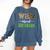 Wild About 3rd Grade Teacher Student Third Grade Zoo Safari Men Women Girls Kids Comfort Colors Sweatshirt Denim