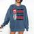 I Will Drink Coffee Here Or There Funny Teacher Teaching Men Women Girls Kids Comfort Colors Sweatshirt Denim