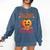 Will Trade Students For Candy Teacher Cute Halloween Pumpkin Comfort Colors Sweatshirt Denim