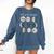 Women Science Teacher Moon Phases Scientist Back To School Comfort Colors Sweatshirt Denim