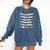 In A World Where You Can Be Anything Be Kind Girls Teachers Comfort Colors Sweatshirt Denim