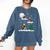 Xmas Lighting Tree Santa Riding Boston Terrier Christmas Comfort Colors Sweatshirt Denim