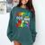 100th Day Of School Teachers Kids Girls Child Happy 100 Days Comfort Colors Sweatshirt Blue Spruce
