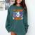 1st Grade Boo Crew First Grade Teacher Kids Happy Halloween Comfort Colors Sweatshirt Blue Spruce