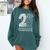 2nd Grade Typography Team 2nd Grade Teacher Back To School Comfort Colors Sweatshirt Blue Spruce