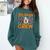 5th Grade Boo Crew Teacher Fifth Grade Halloween Comfort Colors Sweatshirt Blue Spruce