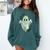 AAC Ghost Tell Me About It Speech Pathology AAC Sped Teacher Comfort Colors Sweatshirt Blue Spruce