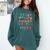 ABC Cute Monster Alphabet Halloween Teacher Costume Kids Comfort Colors Sweatshirt Blue Spruce