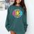 ABCD Kindergarten Rocks Back To School Teachers Students Comfort Colors Sweatshirt Blue Spruce