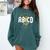 ABCD The Teacher Tour Last Day Of School Rockin' Teacher Comfort Colors Sweatshirt Blue Spruce