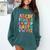 Alphabet A-Z ABC Kids Back To School Pre K Teachers Comfort Colors Sweatshirt Blue Spruce Alphabet A-Z ABC Kids Back To School Pre K Teachers Comfort Colors Sweatshirt Blue Spruce