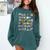 Alphabet ABCs Halloween Characters Kindergarten Teacher Kids Comfort Colors Sweatshirt Blue Spruce Alphabet ABCs Halloween Characters Kindergarten Teacher Kids Comfort Colors Sweatshirt Blue Spruce