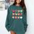 Art Apples Back To School For Teacher Student Comfort Colors Sweatshirt Blue Spruce