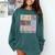 Art Teacher Life Retro Groovy Teaching Future Artists Comfort Colors Sweatshirt Blue Spruce