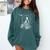 Astronaut Boston Terrier Space Galaxy Dog Lovers Comfort Colors Sweatshirt Blue Spruce