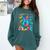 Back To School Eighth 8th Grade Tie Dye Typography Teacher Comfort Colors Sweatshirt Blue Spruce