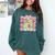 Back To School Kindergarten Preppy Teacher Girl Comfort Colors Sweatshirt Blue Spruce Back To School Kindergarten Preppy Teacher Girl Comfort Colors Sweatshirt Blue Spruce