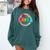 Back To School Para For Men Women Teacher Comfort Colors Sweatshirt Blue Spruce