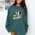 Ballaholic Boston Terrier Dog Chasing Bostie Ball Comfort Colors Sweatshirt Blue Spruce