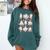 Ballet Ghost Ballet Dancer Spooky Dance Halloween Teacher Comfort Colors Sweatshirt Blue Spruce