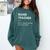 Band Teacher Definition Teaching School Teacher Comfort Colors Sweatshirt Blue Spruce