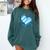 Bavarian Flag As Heart Blue Diamond Bavaria Comfort Colors Sweatshirt Blue Spruce