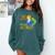 Beauty Teacher Take Chances Make Mistakes Get Messy Comfort Colors Sweatshirt Blue Spruce