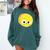 The Big Cheese Good Egg Teacher Halloween Costume Food Group Comfort Colors Sweatshirt Blue Spruce