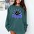 Blue Bobcats School Spirit Coquette Bow Mascot Teacher Comfort Colors Sweatshirt Blue Spruce Blue Bobcats School Spirit Coquette Bow Mascot Teacher Comfort Colors Sweatshirt Blue Spruce